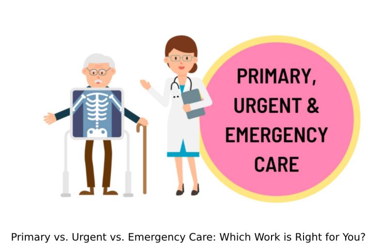 Primary vs. Urgent vs. Emergency Care: Which Work is Right for You?