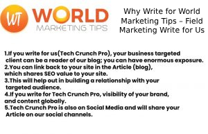Why Write for World Marketing Tips – Field Marketing Write for Us