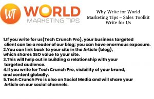 Why Write for World Marketing Tips – Sales Toolkit Write for Us