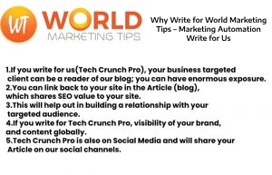 Why Write for World Marketing Tips – Marketing Automation Write for Us