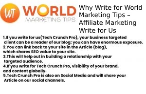 Why Write for World Marketing Tips – Affiliate Marketing Write for Us