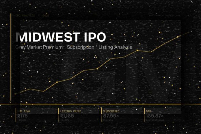 Aerial view of a black granite quarry mining operation in India