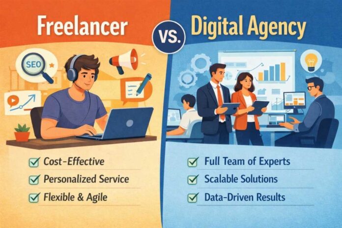 freelancer vs digital marketing agency